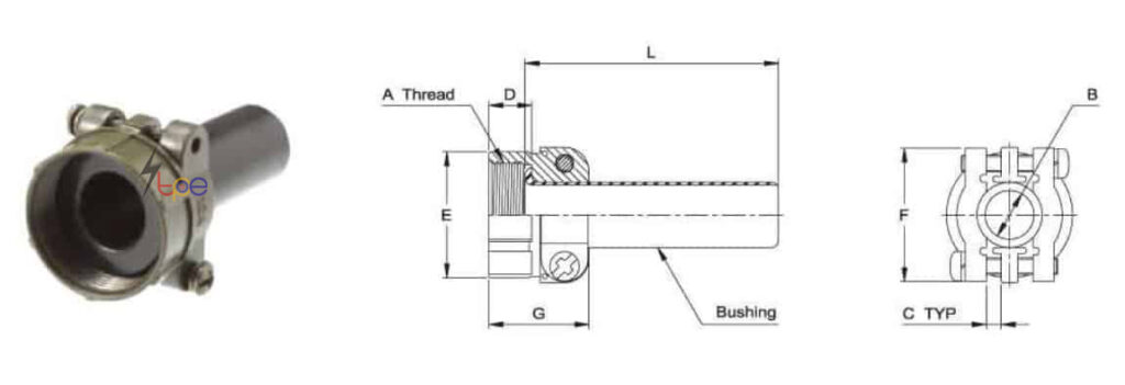คอนเนคเตอร์แบบกลม รุ่น I/MS3507-A Cable Clamp