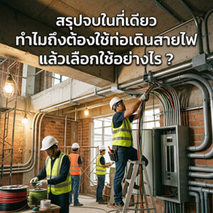 สรุปจบในที่เดียว ทำไมถึงต้องใช้ท่อเดินสายไฟ แล้วเลือกใช้อย่างไร ?