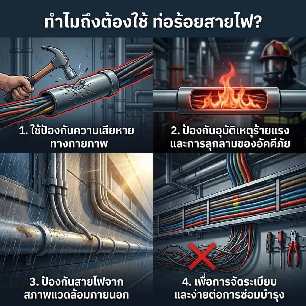 ทำไมถึงต้องใช้-ท่อร้อยสายไฟ
